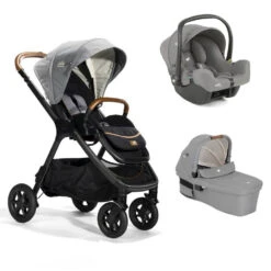 Joie Pack Trio Poussette Finiti Signature Carbon + Siège Auto I-snug 2 Pebble + Nacelle Ramble Signature Xl Carbon