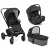 Joie Pack Trio Poussette Chrome Shale + Siège Auto I-gemm 3 Shale + Nacelle Chrome Shale -Joie ji041242444