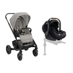 Joie 31 Joie Pack Duo Poussette Chrome Pebble + Siège Auto I-level Recline Eclipse
