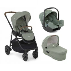 Joie Pack Trio Poussette Versatrax Laurel + Siège Auto I-snug 2 Laurel + Nacelle Ramble Xl Laurel