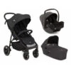 Joie Pack Trio Poussette Litetrax S Shale + Siège Auto I-snug 2 Shale + Nacelle Ramble Shale