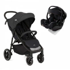 Joie Pack Duo Poussette Litetrax S Shale + Siège Auto I-jemini Eclipse